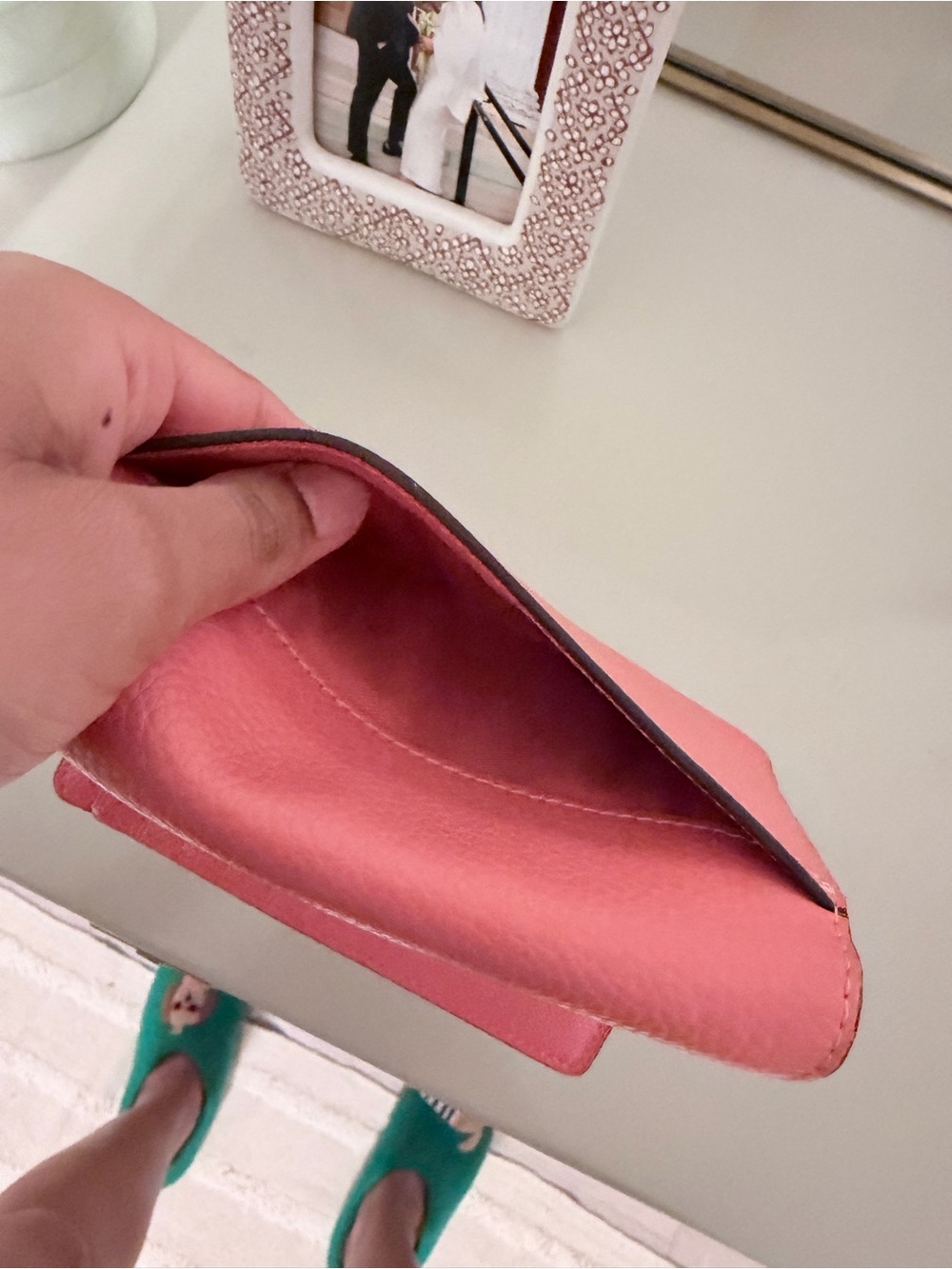 COACH Orange Leather Wallet - Picture 4 of 4